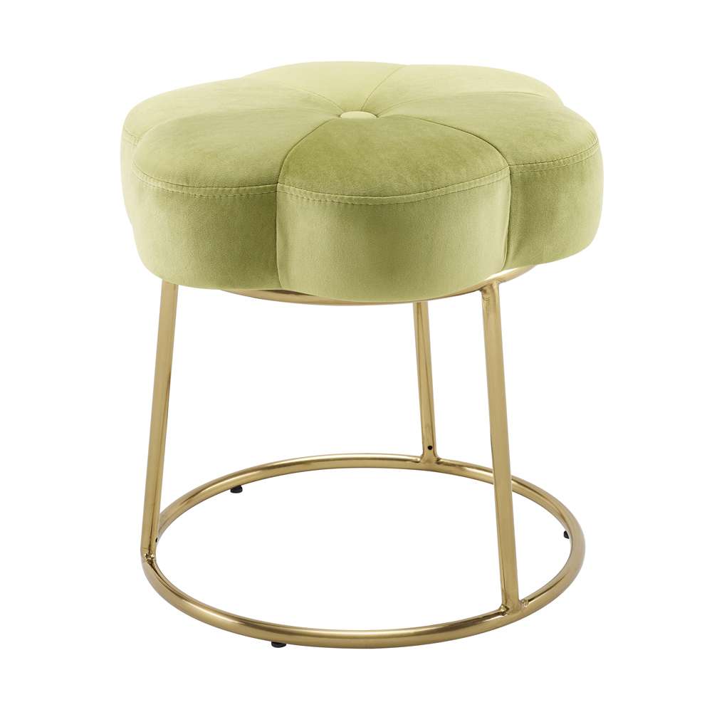 Linon Home Decor - Seraphina Accent Vanity Stool, Green - ST006GRN01ASU veiw 5