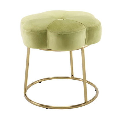 Linon Home Decor - Seraphina Accent Vanity Stool, Green - ST006GRN01ASU veiw 5