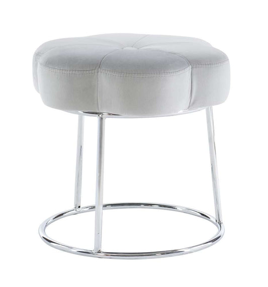 Linon Home Decor - Seraphina Accent Vanity Stool, Grey - ST006GRY01ASU veiw 1