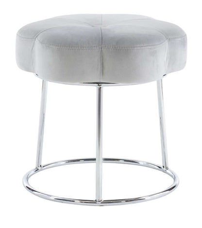 Linon Home Decor - Seraphina Accent Vanity Stool, Grey - ST006GRY01ASU veiw 2