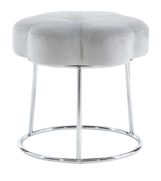 Linon Home Decor - Seraphina Accent Vanity Stool, Grey - ST006GRY01ASU veiw 2