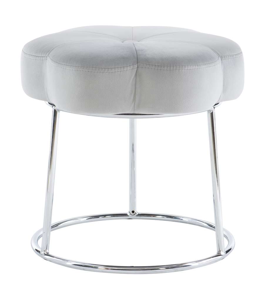 Linon Home Decor - Seraphina Accent Vanity Stool, Grey - ST006GRY01ASU veiw 5