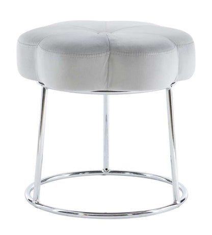 Linon Home Decor - Seraphina Accent Vanity Stool, Grey - ST006GRY01ASU veiw 5