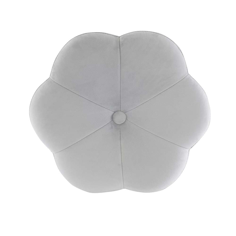 Linon Home Decor - Seraphina Accent Vanity Stool, Grey - ST006GRY01ASU veiw 6