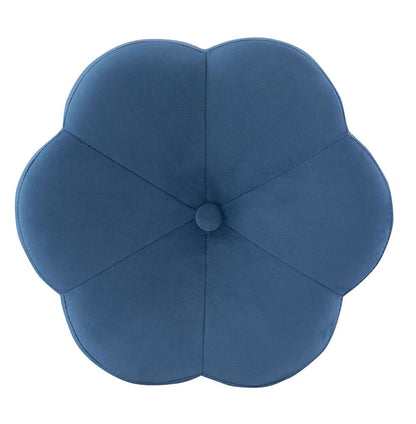 Linon Home Decor - Seraphina Accent Vanity Stool, Navy Blue - ST006NVY01ASU veiw 6