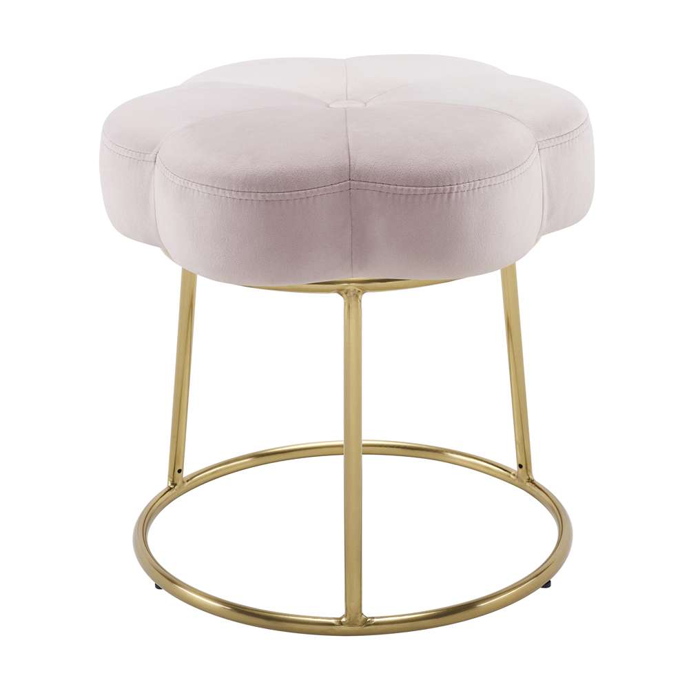 Linon Home Decor - Seraphina Accent Vanity Stool, Pink - ST006PNK01ASU veiw 4