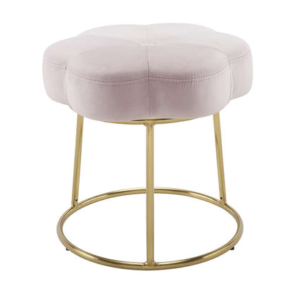 Linon Home Decor - Seraphina Accent Vanity Stool, Pink - ST006PNK01ASU veiw 4