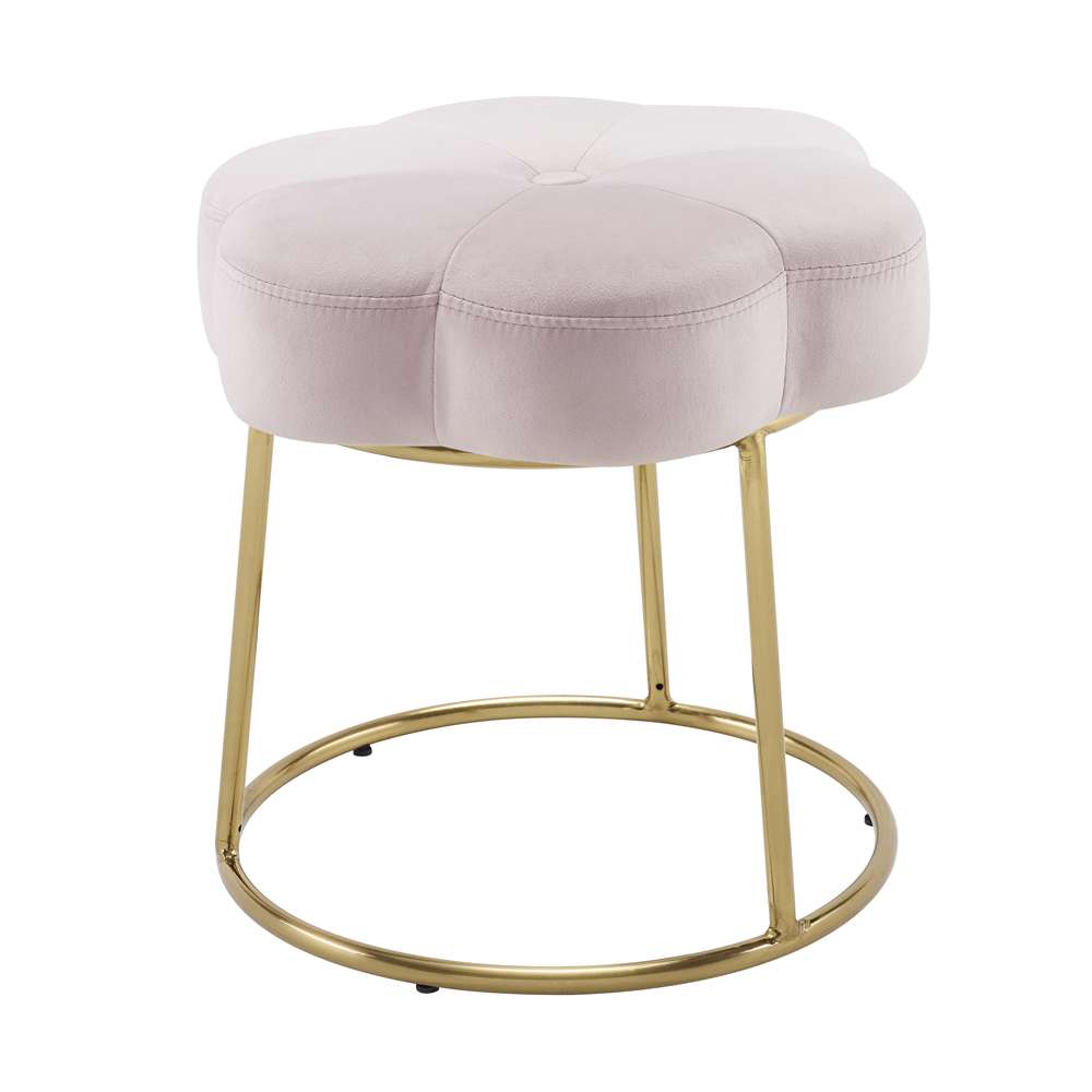 Linon Home Decor - Seraphina Accent Vanity Stool, Pink - ST006PNK01ASU veiw 5