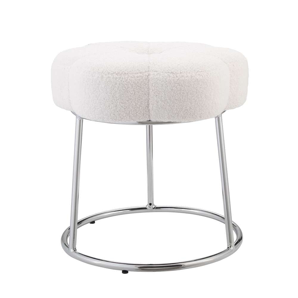 Linon Home Decor - Seraphina Stool Sherpa - ST006SHERP01ASU veiw 1
