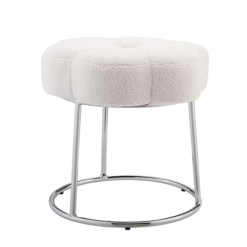 Linon Home Decor - Seraphina Stool Sherpa - ST006SHERP01ASU veiw 3