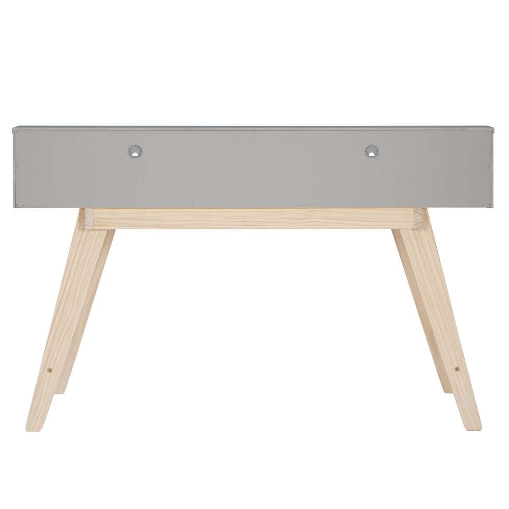 Linon Home Decor - Shivley Two Drawer Desk Grey - DK108GRY01U veiw 5