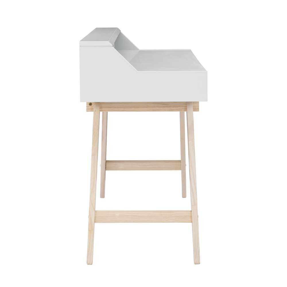 Linon Home Decor - Shivley Two Drawer Desk White - DK108WHT01U veiw 3