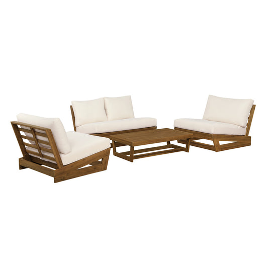 Linon Home Decor - Silbury Outdoor White 4 Piece Set - ODNH12TKWHT04U view 1