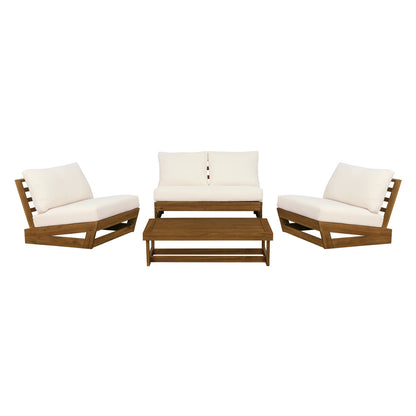 Linon Home Decor - Silbury Outdoor White 4 Piece Set - ODNH12TKWHT04U view 2