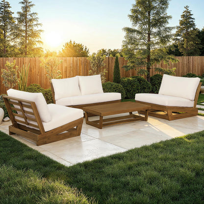 Linon Home Decor - Silbury Outdoor White 4 Piece Set - ODNH12TKWHT04U view 5