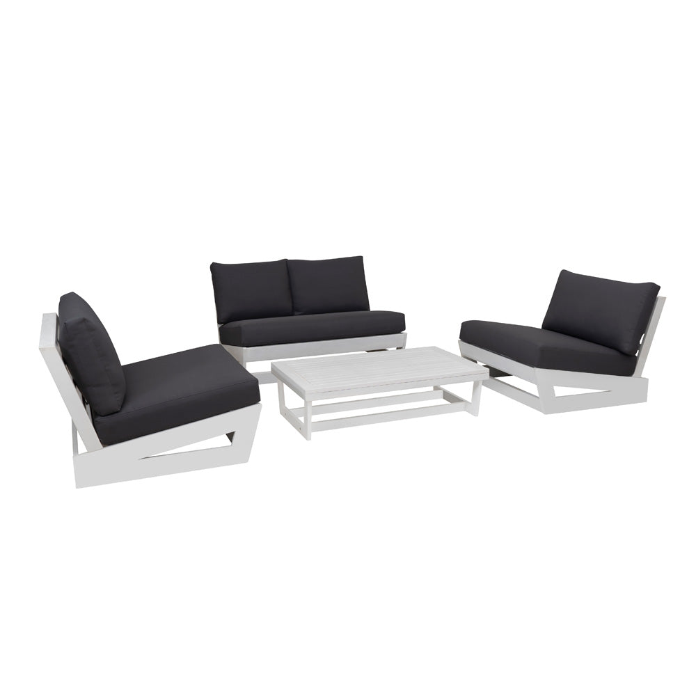 Linon Home Decor - Silbury Outdoor White White 4 Piece Set - ODNH12WHTWHT04U view 1