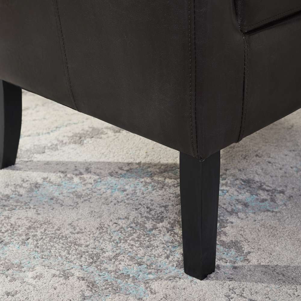 Linon Home Decor - Simon Brown Club Chair - 36077BRN-01-AS-U veiw 2
