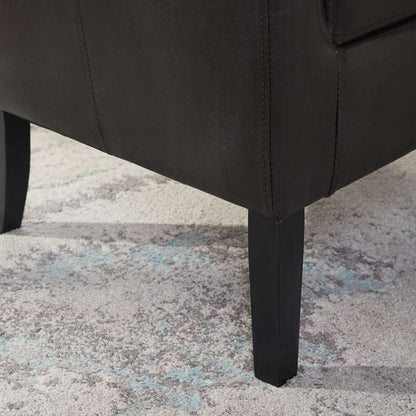 Linon Home Decor - Simon Brown Club Chair - 36077BRN-01-AS-U veiw 2
