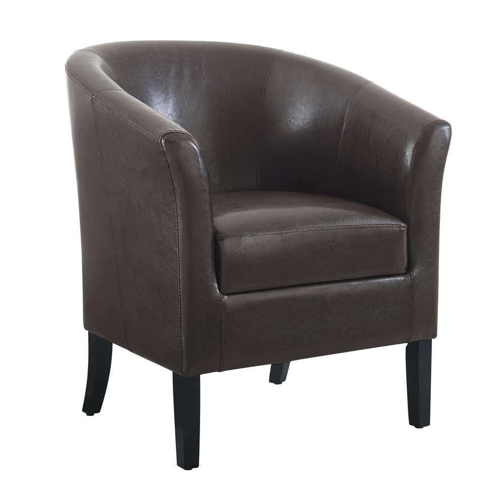 Linon Home Decor - Simon Brown Club Chair - 36077BRN-01-AS-U veiw 3