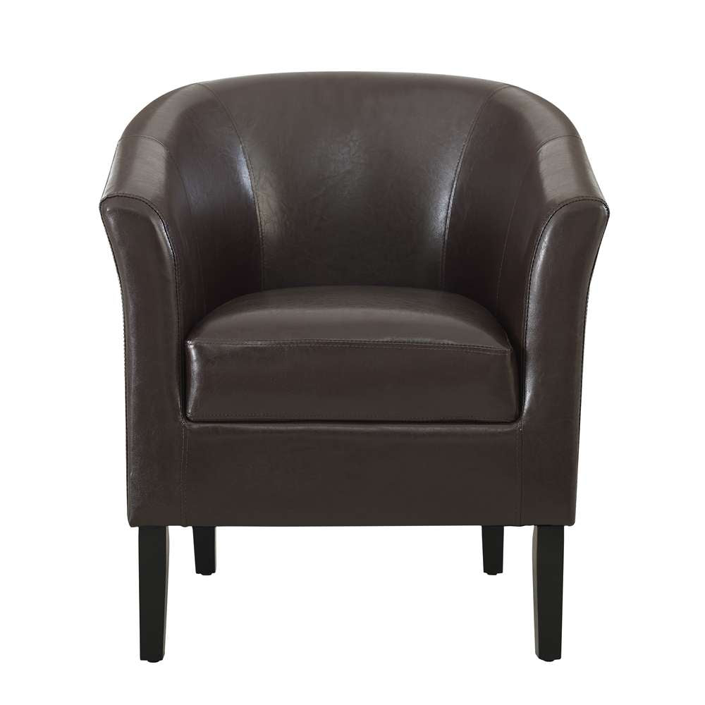 Linon Home Decor - Simon Brown Club Chair - 36077BRN-01-AS-U veiw 4