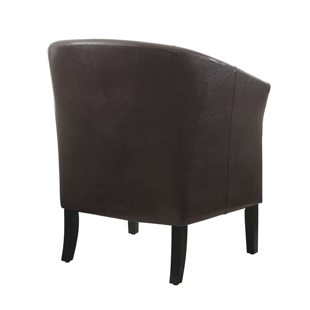 Linon Home Decor - Simon Brown Club Chair - 36077BRN-01-AS-U veiw 5