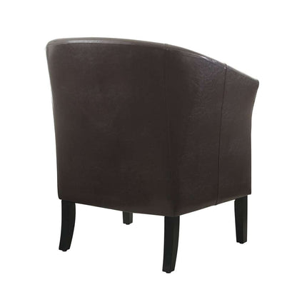 Linon Home Decor - Simon Brown Club Chair - 36077BRN-01-AS-U veiw 5