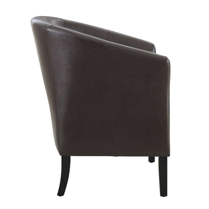 Linon Home Decor - Simon Brown Club Chair - 36077BRN-01-AS-U veiw 6