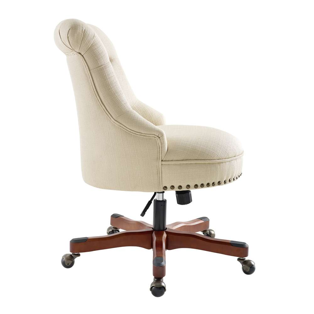 Linon Home Decor - Sinclair Office Chair, Beige  - OC077RIC01 veiw 3