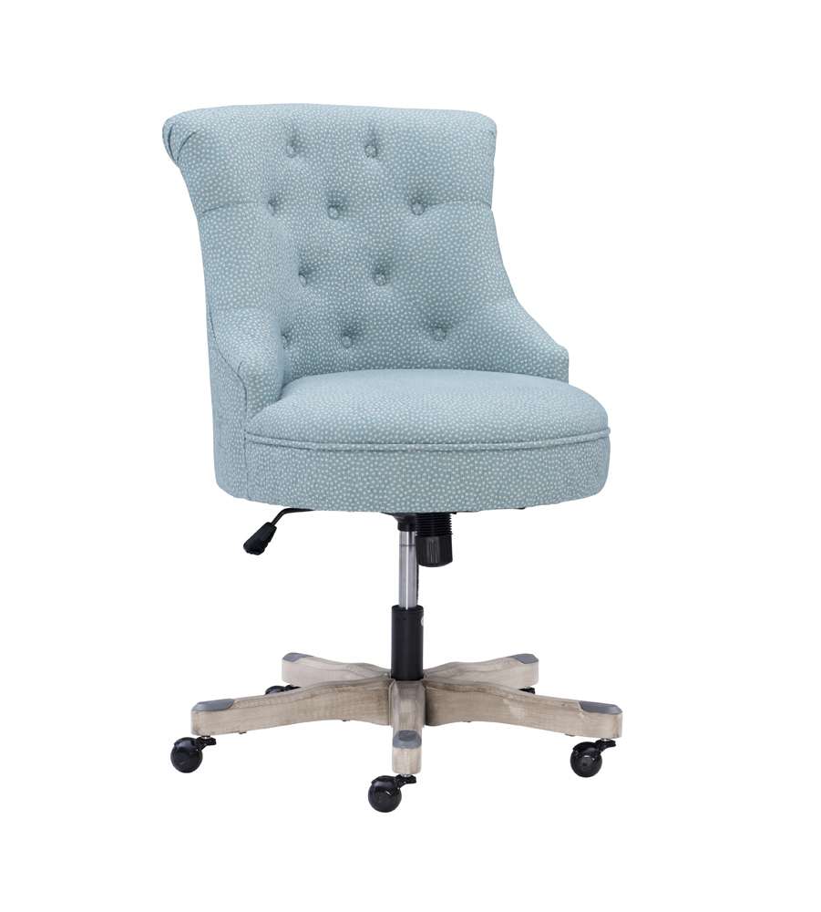 Linon Home Decor - Sinclair Office Chair, Light Blue - 178403LTBLU01U veiw 1