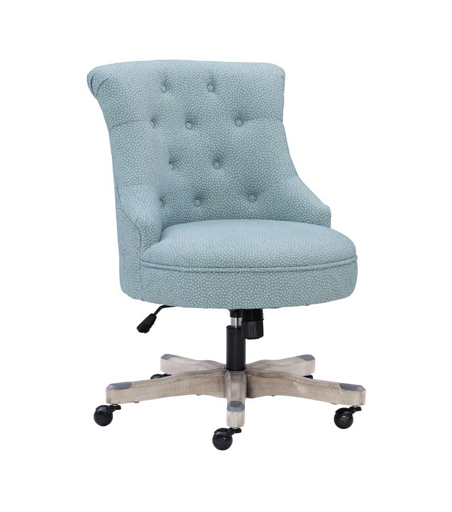 Linon Home Decor - Sinclair Office Chair, Light Blue - 178403LTBLU01U veiw 2