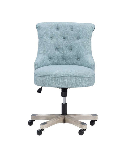 Linon Home Decor - Sinclair Office Chair, Light Blue - 178403LTBLU01U veiw 3