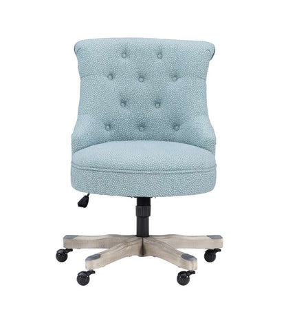 Linon Home Decor - Sinclair Office Chair, Light Blue - 178403LTBLU01U veiw 4
