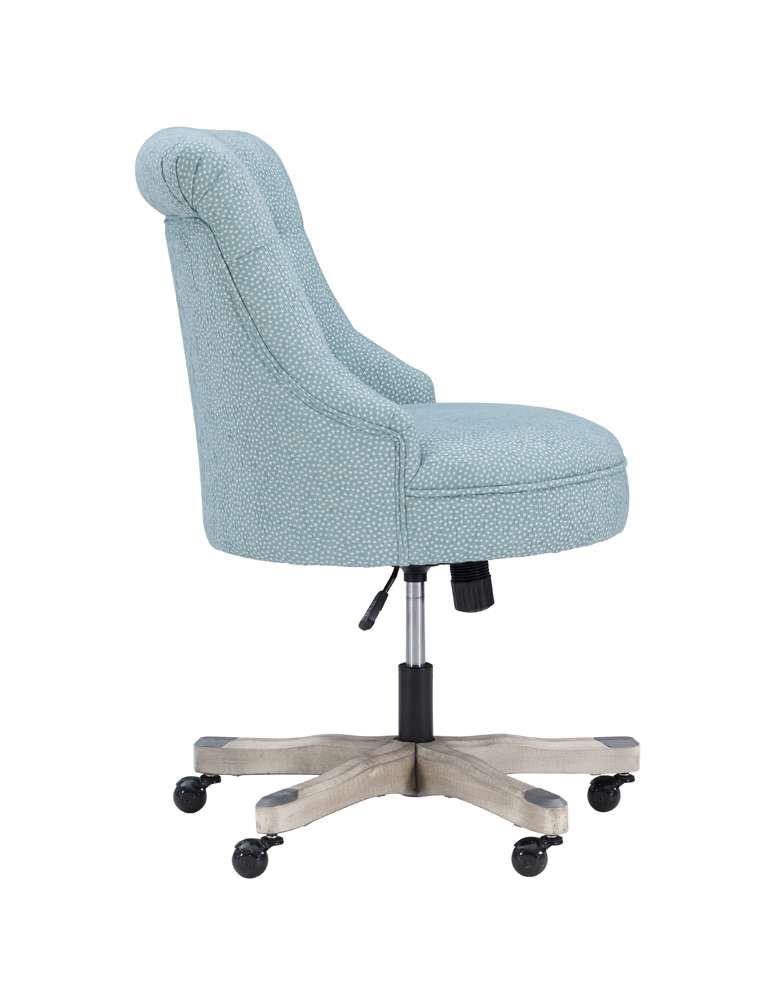 Linon Home Decor - Sinclair Office Chair, Light Blue - 178403LTBLU01U veiw 5