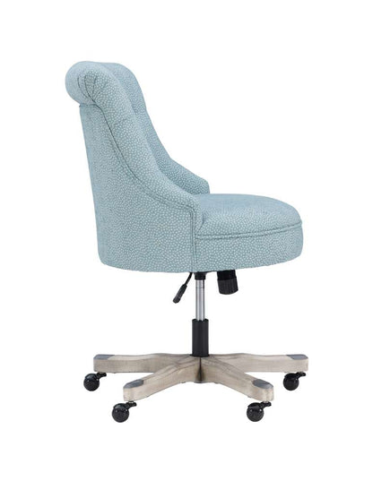 Linon Home Decor - Sinclair Office Chair, Light Blue - 178403LTBLU01U veiw 5