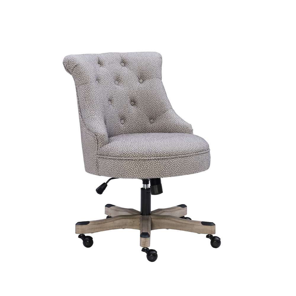 Linon Home Decor - Sinclair Office Chair, Light Gray - 178403LTGRY01U veiw 1