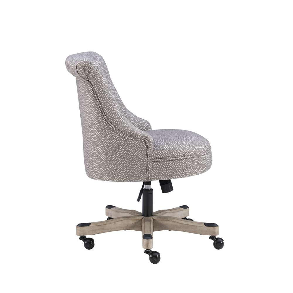 Linon Home Decor - Sinclair Office Chair, Light Gray - 178403LTGRY01U veiw 3