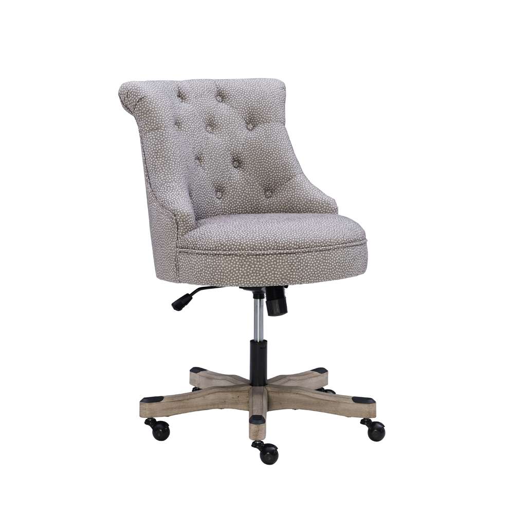 Linon Home Decor - Sinclair Office Chair, Light Gray - 178403LTGRY01U veiw 6