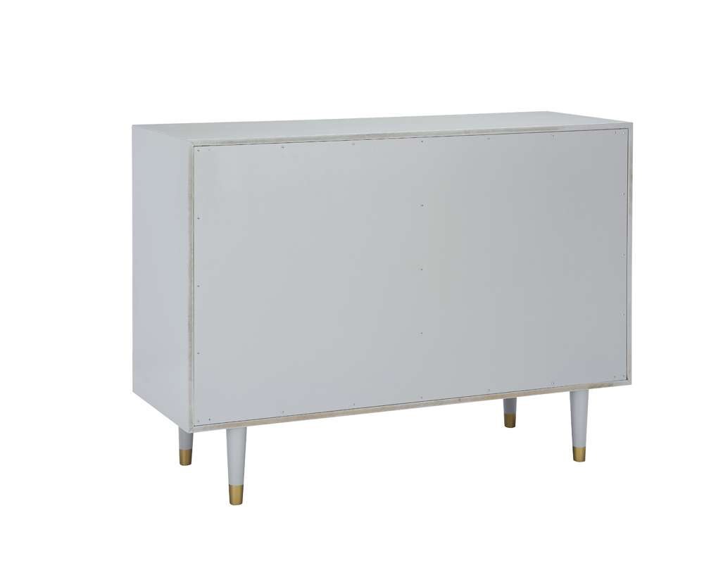 Linon Home Decor - Six Drawer Geo Texture Dresser Grey - BD65GRY01AS veiw 4