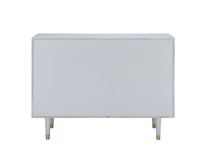Linon Home Decor - Six Drawer Geo Texture Dresser Grey - BD65GRY01AS veiw 5
