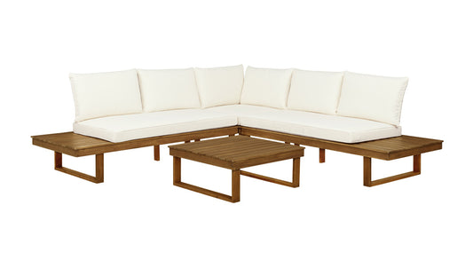 Linon Home Decor - Skypark Outdoor 4PC Lovseat Corner Table Set - ODNH11TK04ABCU view 1