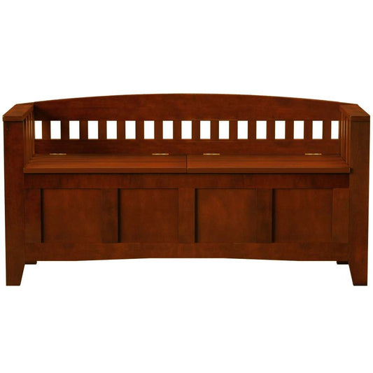 Linon Home Decor - Split Seat Storage Bench - 85001WALZ-01-KD-U veiw 1