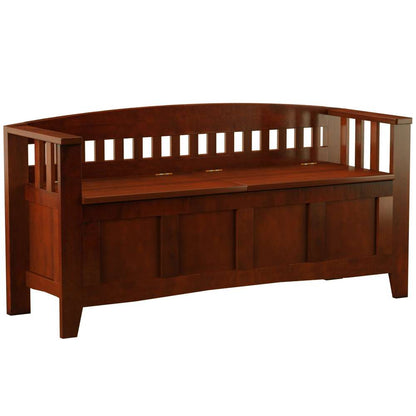 Linon Home Decor - Split Seat Storage Bench - 85001WALZ-01-KD-U veiw 6