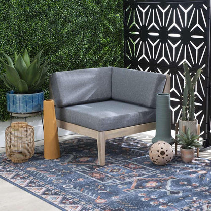 Linon Home Decor - Summerlyn Natural Corner Chair - OD291NAT01U veiw 6