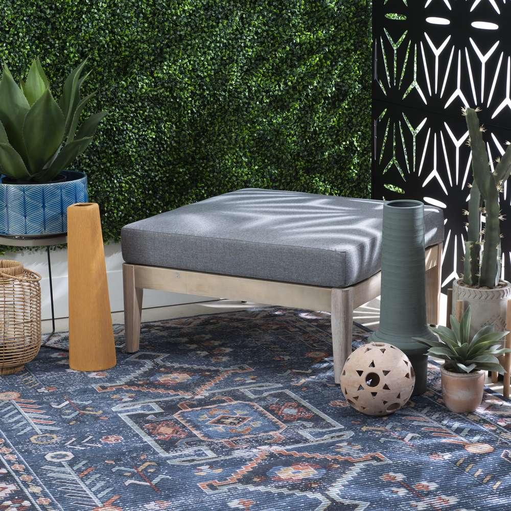 Linon Home Decor - Summerlyn Natural Ottoman  - OD293NAT01U veiw 4