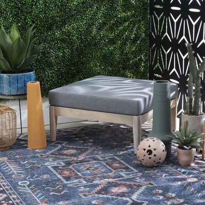 Linon Home Decor - Summerlyn Natural Ottoman  - OD293NAT01U veiw 4