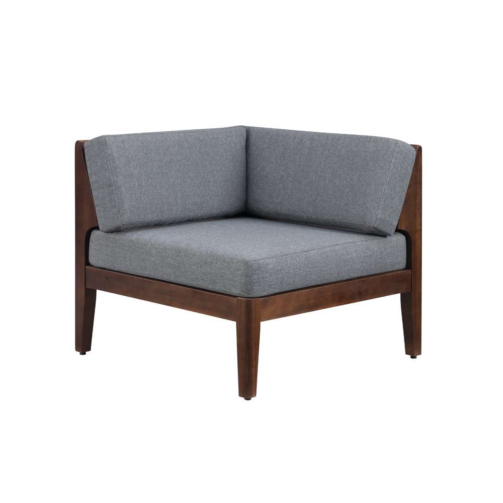 Linon Home Decor - Summerlyn Walnut Corner Chair - OD291WAL01U veiw 2