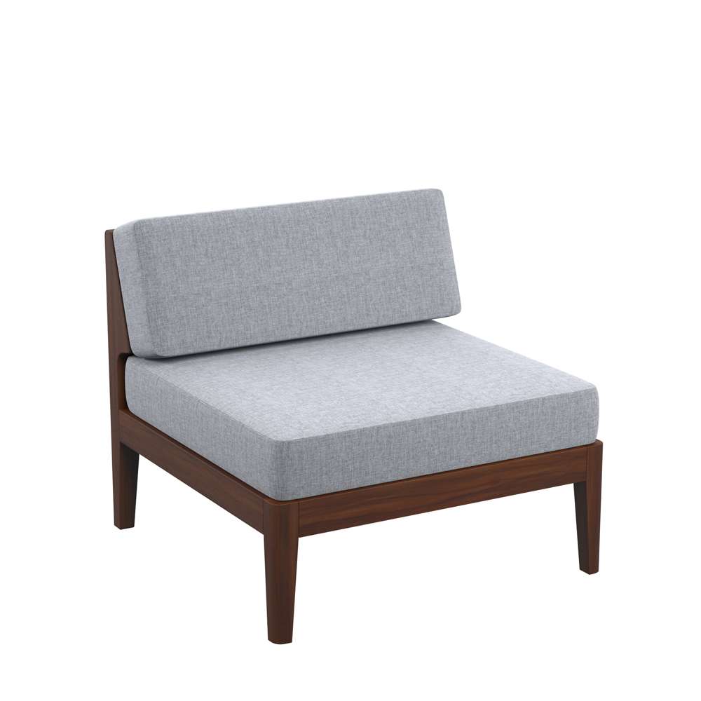 Linon Home Decor - Summerlyn Walnut Middle Chair - OD292WAL01U veiw 1