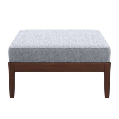 Linon Home Decor - Summerlyn Walnut Ottoman  - OD293WAL01U veiw 3