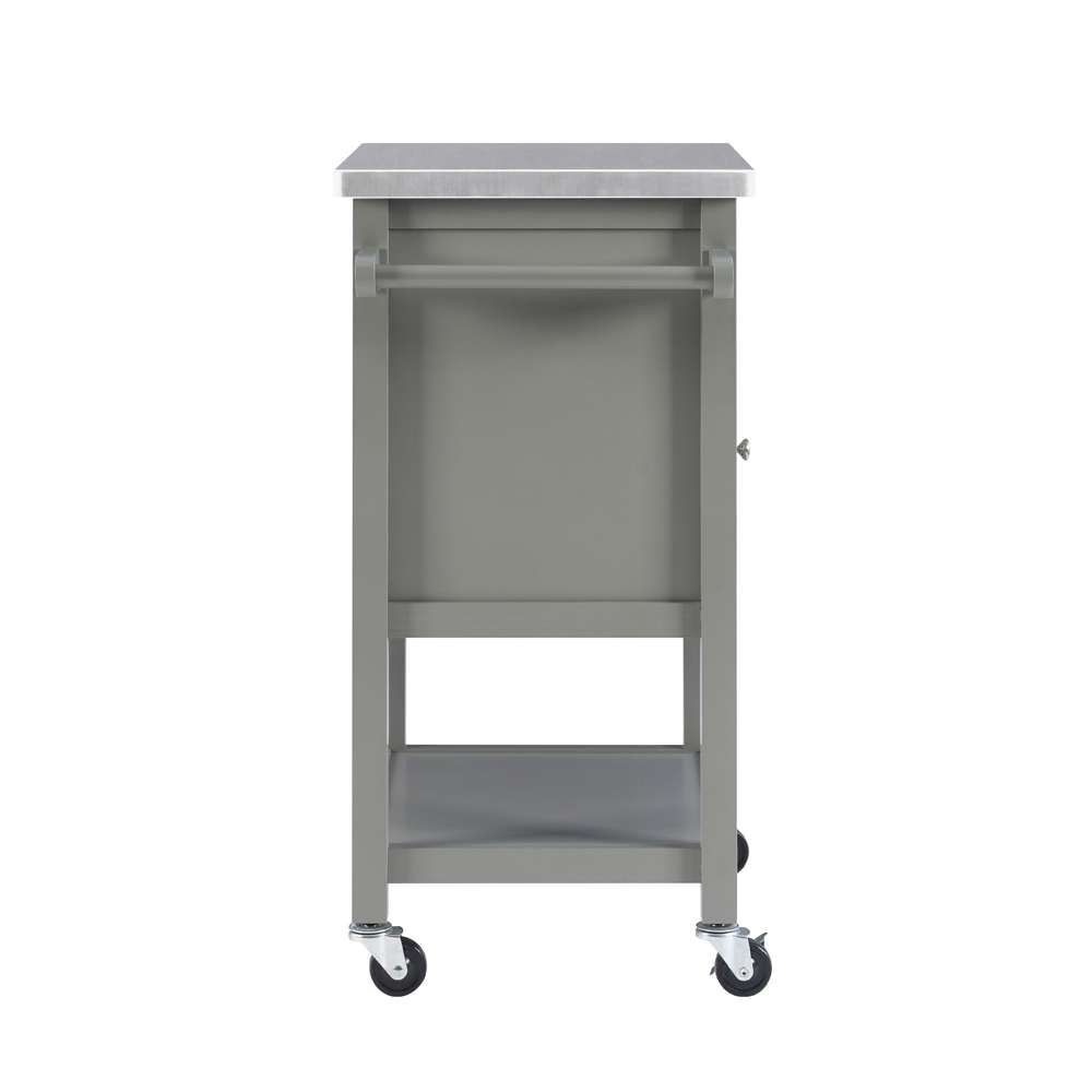 Linon Home Decor - Sydney Gray Apartment Cart - 464918GRY01U veiw 2