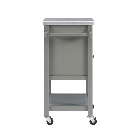 Linon Home Decor - Sydney Gray Apartment Cart - 464918GRY01U veiw 2